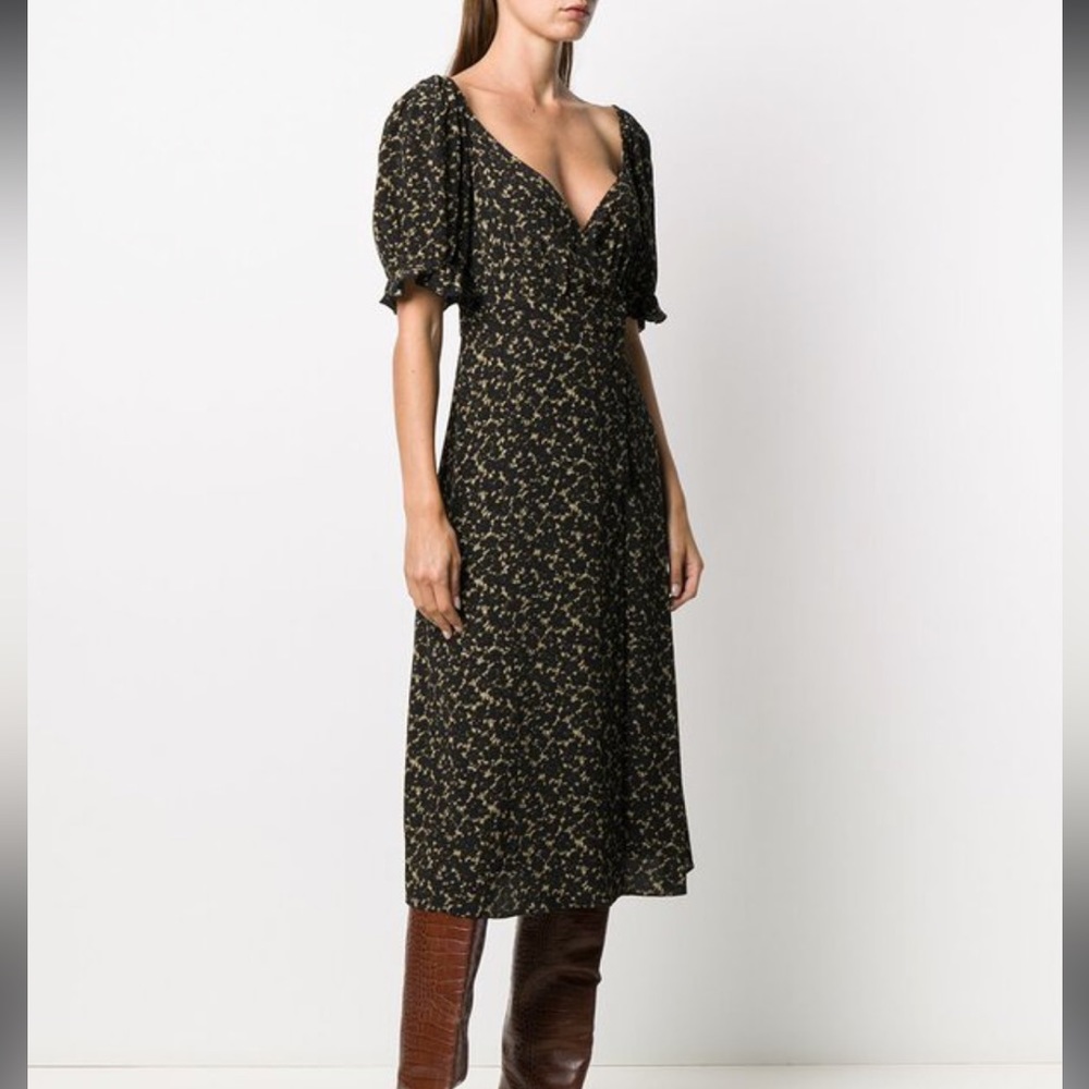 Ba&sh faux wrap dress midi length size US 2 (size 0 on tag)
